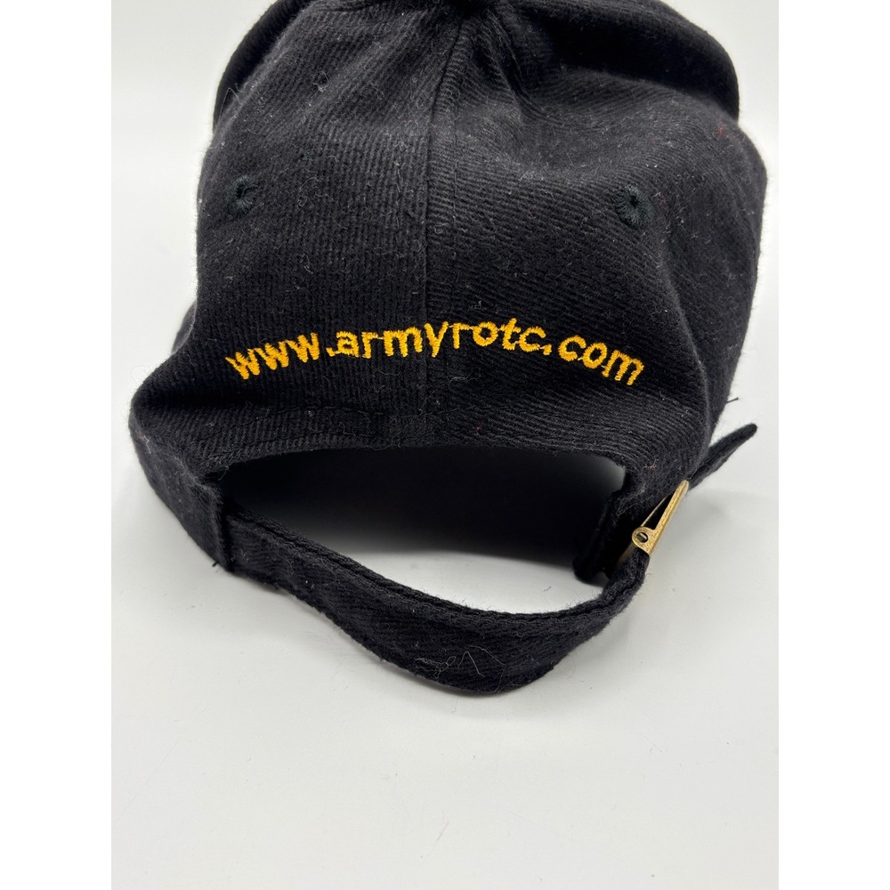 Army ROTC Leadership Excellence Start Strong Black Adjustable Hat Cap Military - Picture 6 of 8